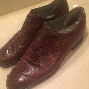 Brown mauri ostrich shoes